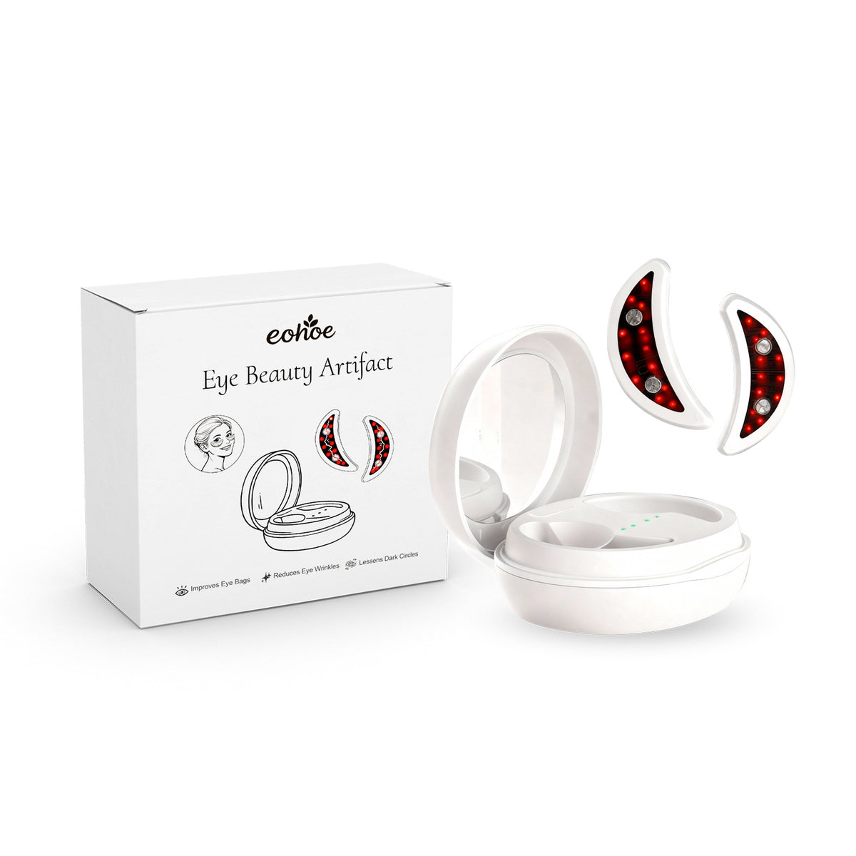 Multi mode care for the skin around the eyes, moisturizing and under the eye massager